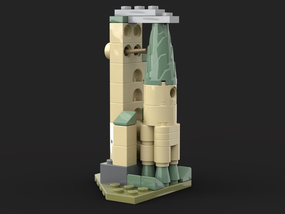 LEGO MOC 30435 Space Rocket and Launch Tower by Dafeld Rebrickable