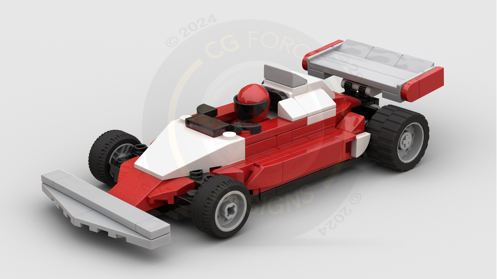 LEGO MOC F1 Ferrari 312 T2 by CGForceDesigns Rebrickable Build