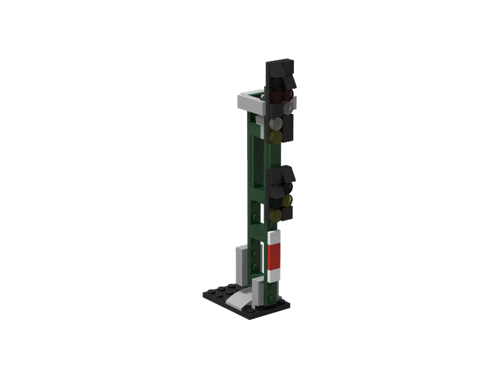 LEGO MOC Ausfahrsignal mit Vorsignal / Main signal with distance signal