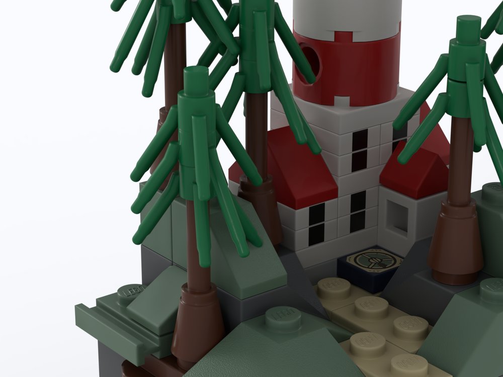 LEGO MOC-128381 Microscale Clifftop Lighthouse by tutorials ...
