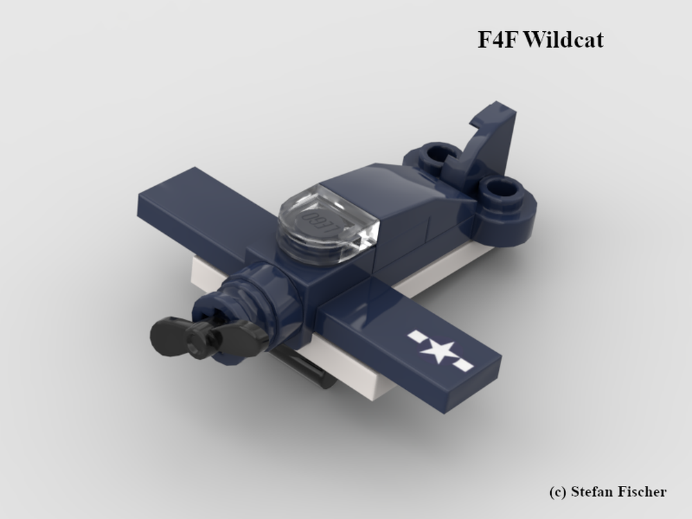 LEGO MOC Grumman F4F Wildcat (scale 1:300) by ny152_halle | Rebrickable ...