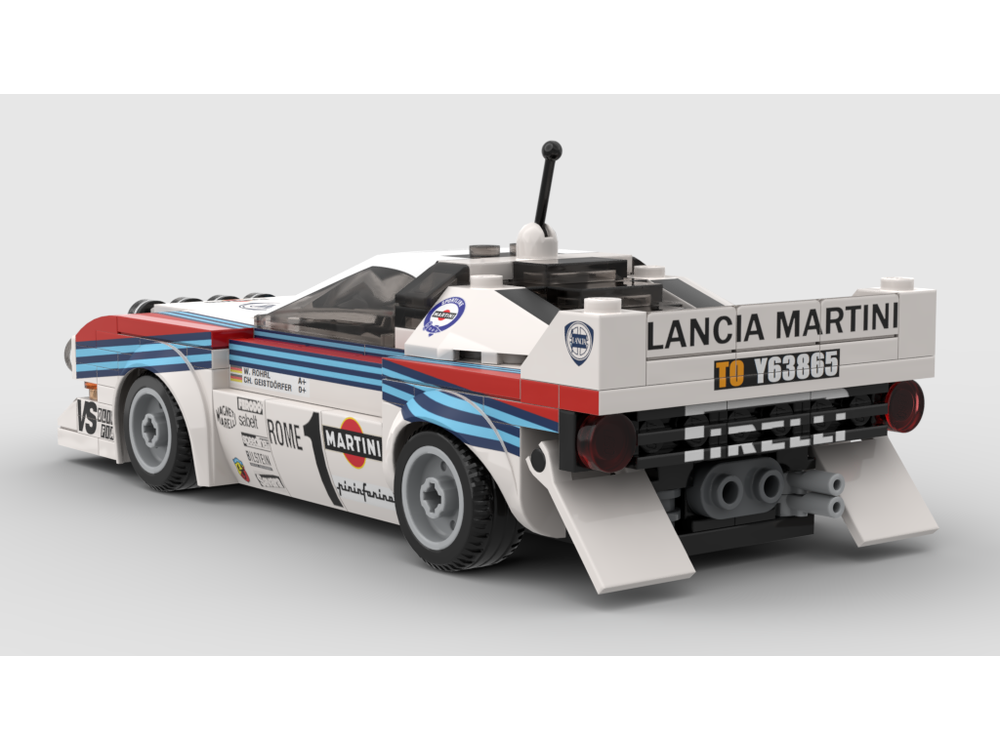LEGO MOC Lancia Rally 037 Martini Racing - winner Rallye Monte
