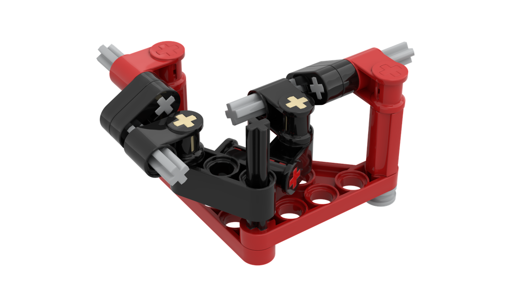 LEGO MOC Gearless Bevel Gear 1 by 2in1 Rebrickable Build with LEGO