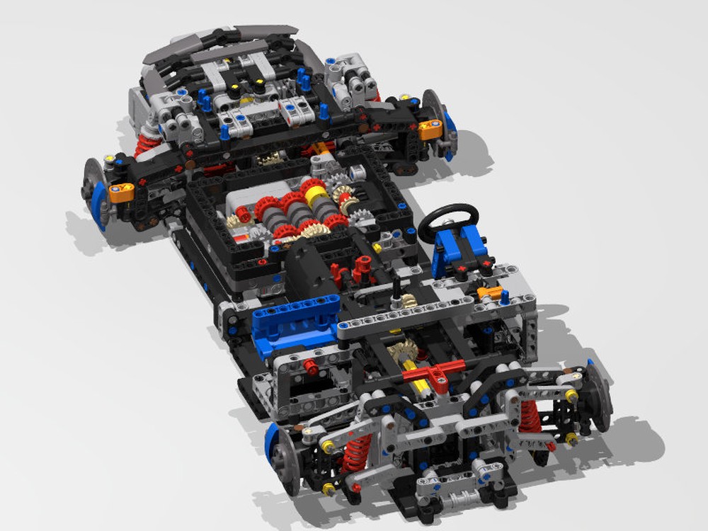 LEGO MOC-128816 Porsche 911 GT3 with manuel transmission by The