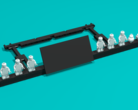 Minifigure and Sticker Stand for UCS Millennium Falcon 75192