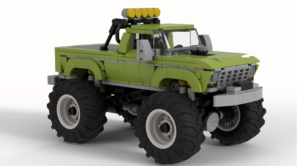 LEGO MOC 1979 Ford F250 Monster Truck in Lime Green by Mad_Modeler ...