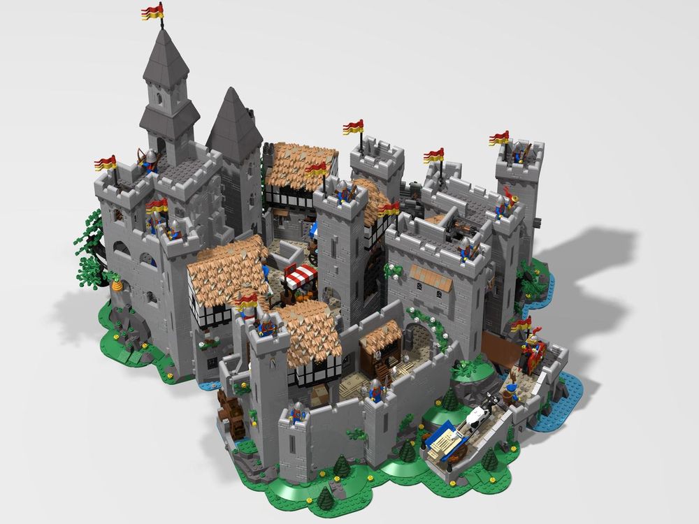 LEGO MOC Extended Lion Knights Castle by elvarim