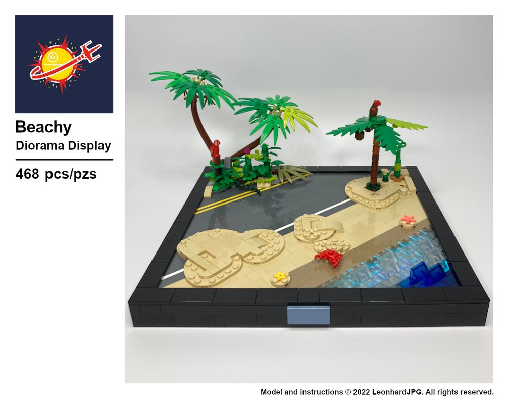 LEGO MOC-129196 Beachy Diorama Display by LeonhardJPG