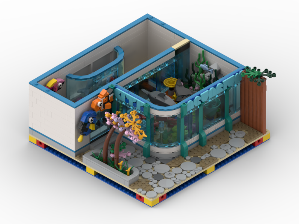 LEGO MOC-129210 City Aquarium by Legofan21 | Rebrickable - Build with LEGO
