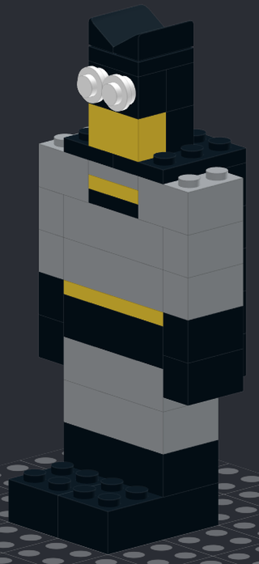 LEGO MOC-129579 Block Figure - Batman by scaflisch | Rebrickable ...