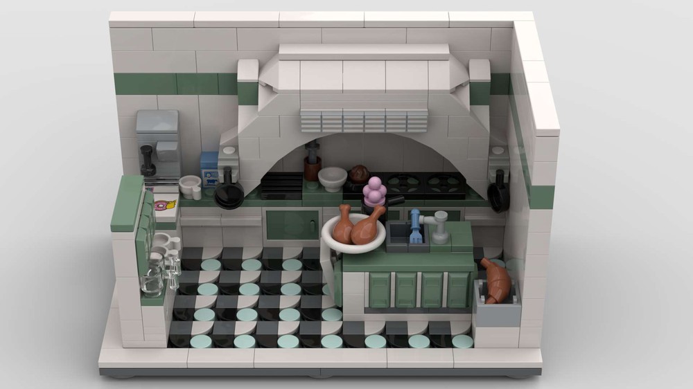 LEGO MOC Kitchen By Lasekjus Rebrickable Build With LEGO   1000x800 