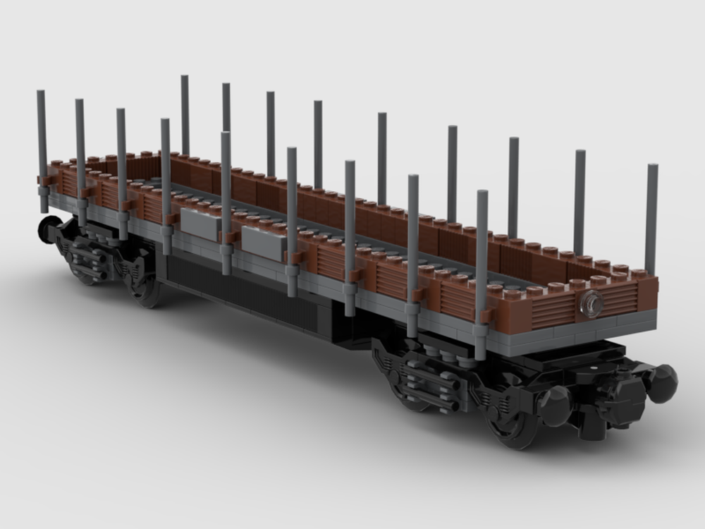 LEGO Cargo Train - Barrel Wagon MOC 2126 🚆🍺🏹 