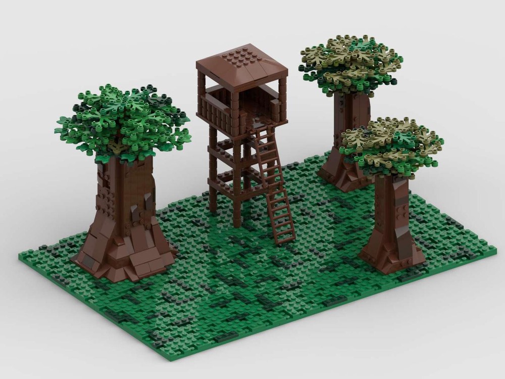 LEGO MOC-129893 Lego Forest with Trees and Perch by Brickboy_YT