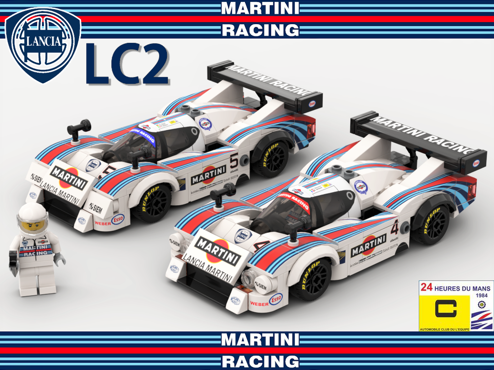 LEGO MOC Lancia LC2 Martini Racing - Group C (1984) by BrycCars