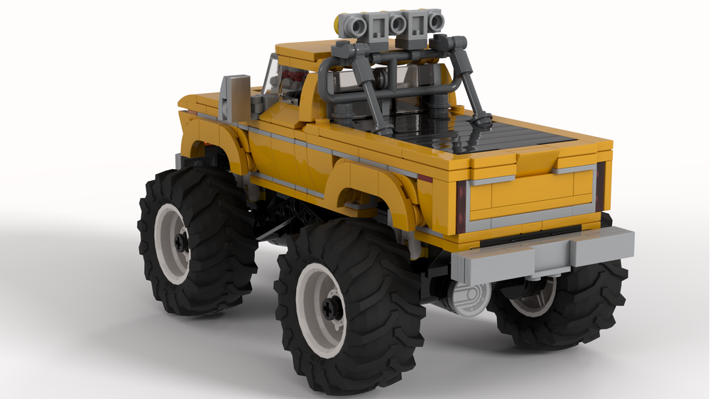 LEGO MOC 1979 Ford F-250 Monster Truck in Bright Light Orange! by Mad ...