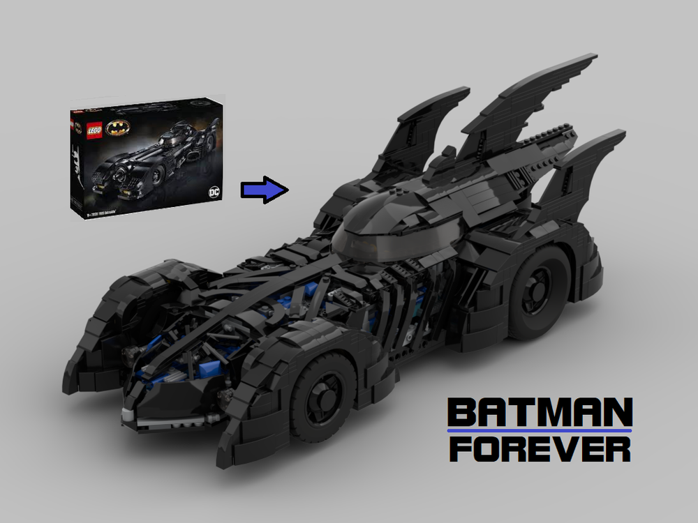 LEGO MOC UCS 1995 Forever Batmobile by CreationCaravan (Brad Barber)