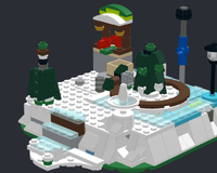Lego christmas scene