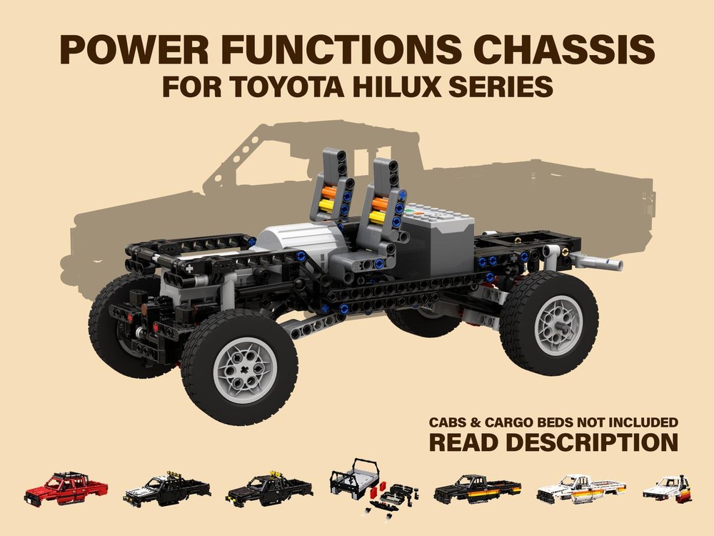 LEGO MOC-130295 POWER FUNCTIONS RC 4x4 CHASSIS for Toyota Hilux by RM8 ...