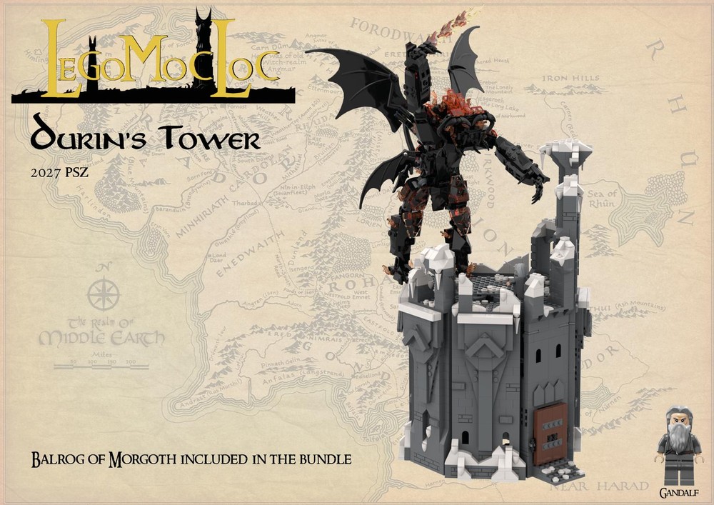 LEGO MOC Khazad-dûm Gate by LordBricker