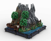 LEGO MOC Technoblade and Philza's houses/medevail houses by