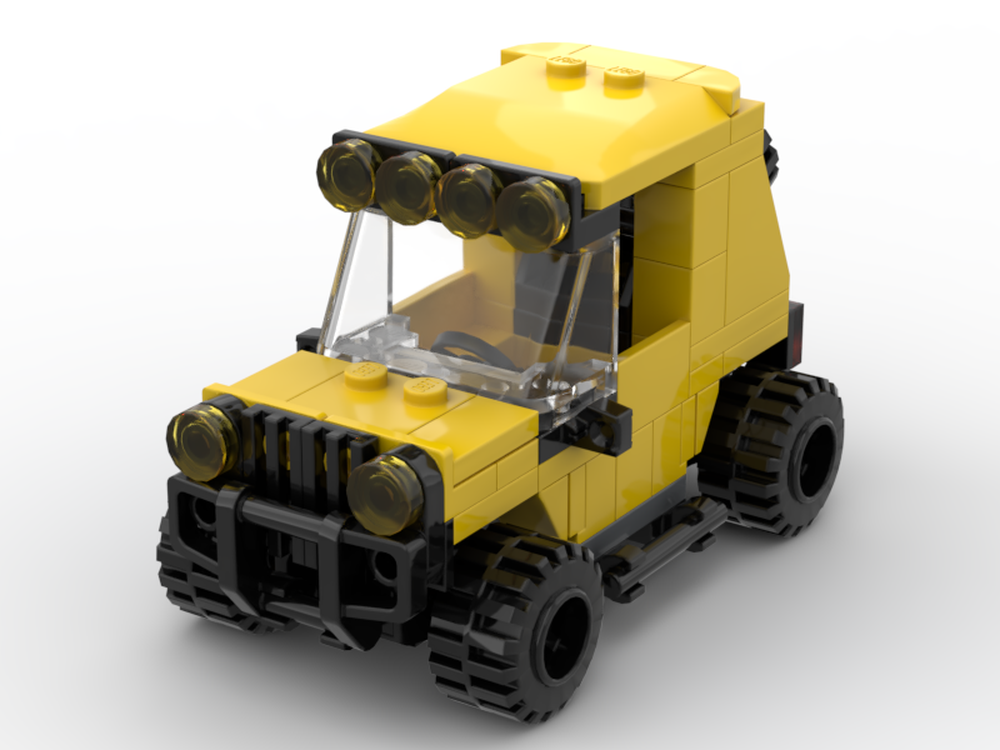 LEGO MOC 4 Stud Offroad Jeep by Nitweiy | Rebrickable - Build with LEGO