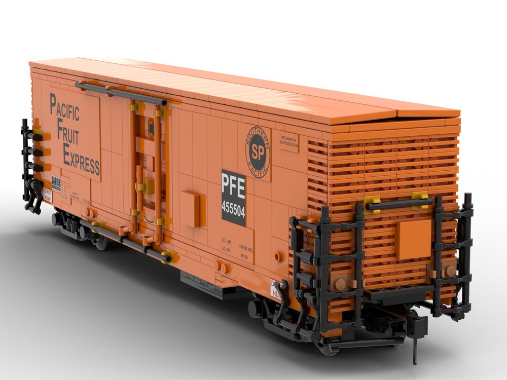 LEGO MOC Pacific Fruit Express 57ft Reefer by Yellow.LXF