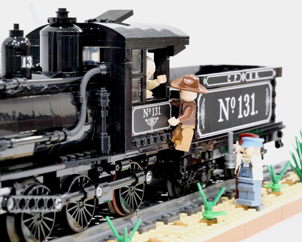 LEGO MOC Sierra Railway No. 3 Locomotive by firefabric | Rebrickable ...