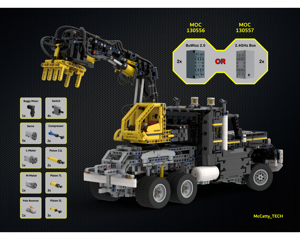 LEGO MOC LT 8868 Claw Rig MKII (BuWizz) by @McCatty_TECH