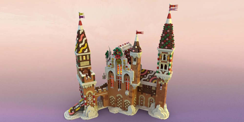 LEGO MOC Gingerbread Castle by Rebrickable - with LEGO