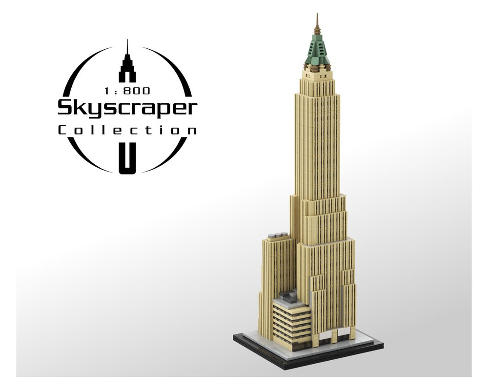 LEGO MOC 40 Wall Street 1:800 Scale (Bank of Manhattan Trust Building) by SPBrix | Rebrickable Build with LEGO