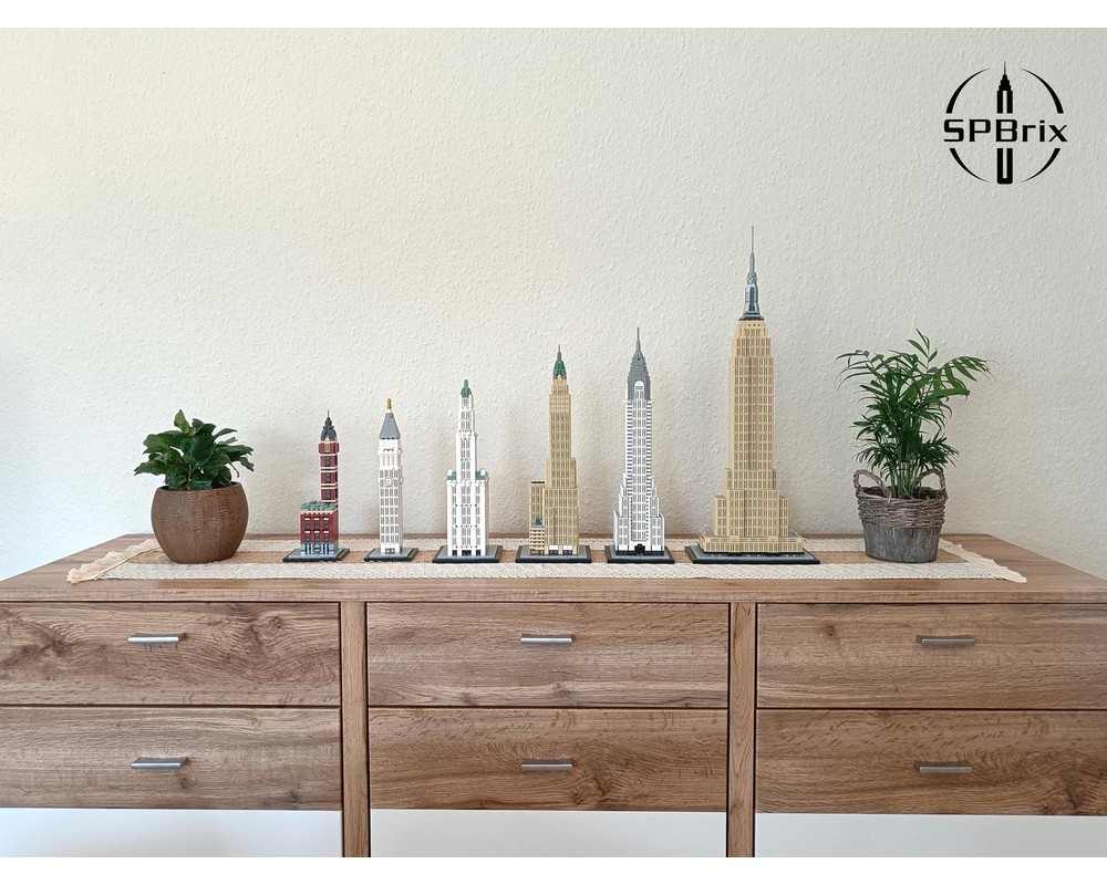 LEGO MOC-130597 40 Wall Street 1:800 Scale (Bank of Manhattan