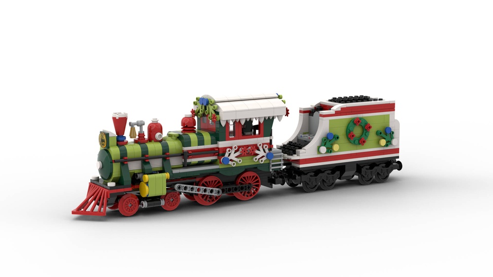 LEGO MOC Train de Noël - The Christmas Locomotive - MOC by Mimi68