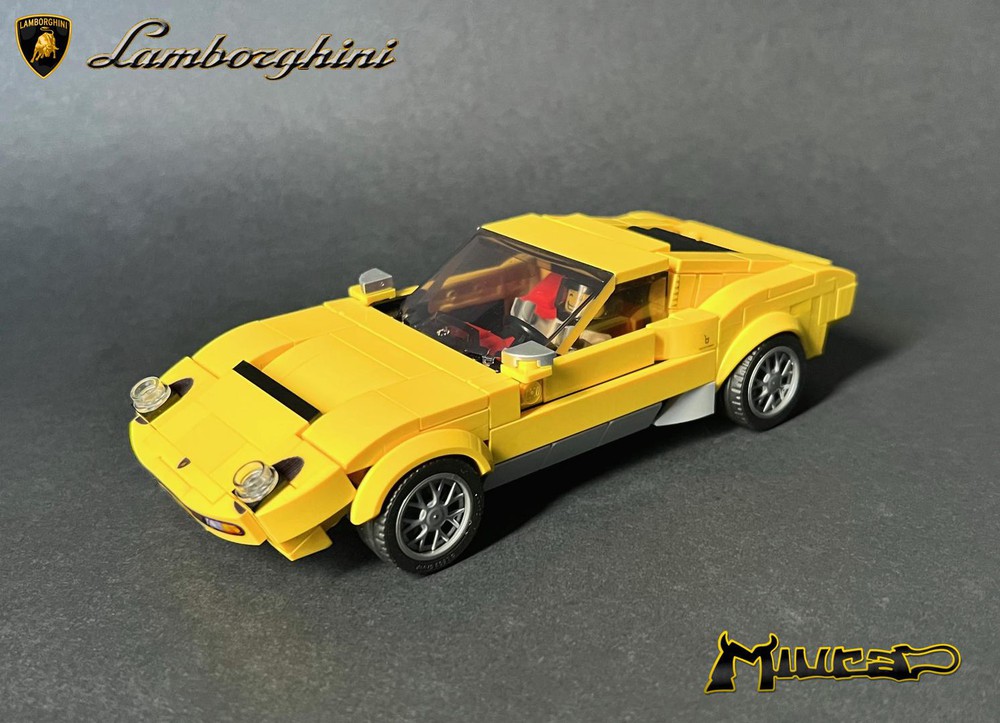 LEGO MOC Lamborghini Miura - Speed Champions 8 Studs wide by 