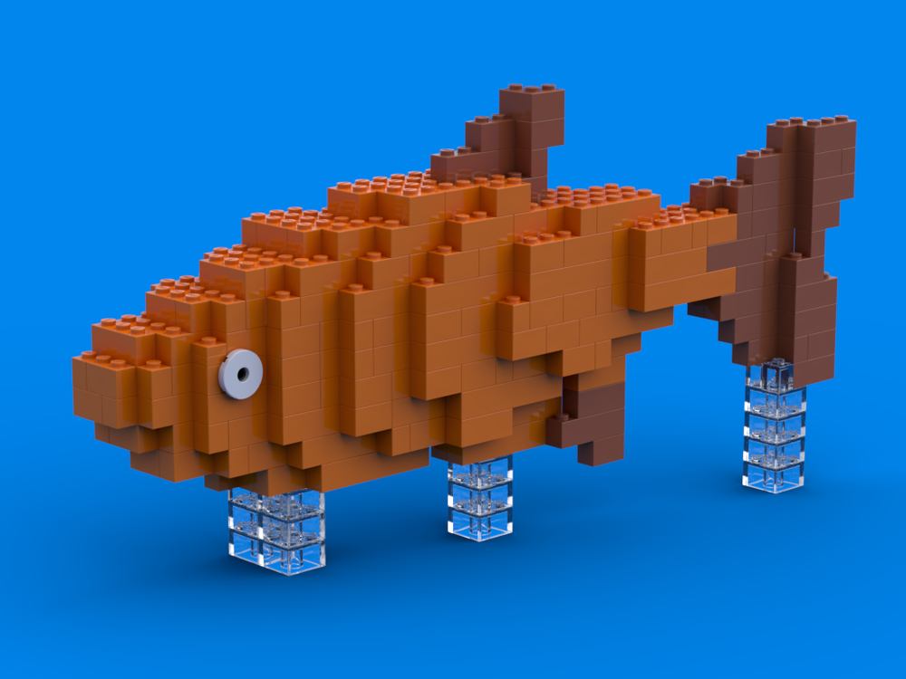 LEGO MOC Orange Fish by Penguins and plastic | Rebrickable - Build with ...