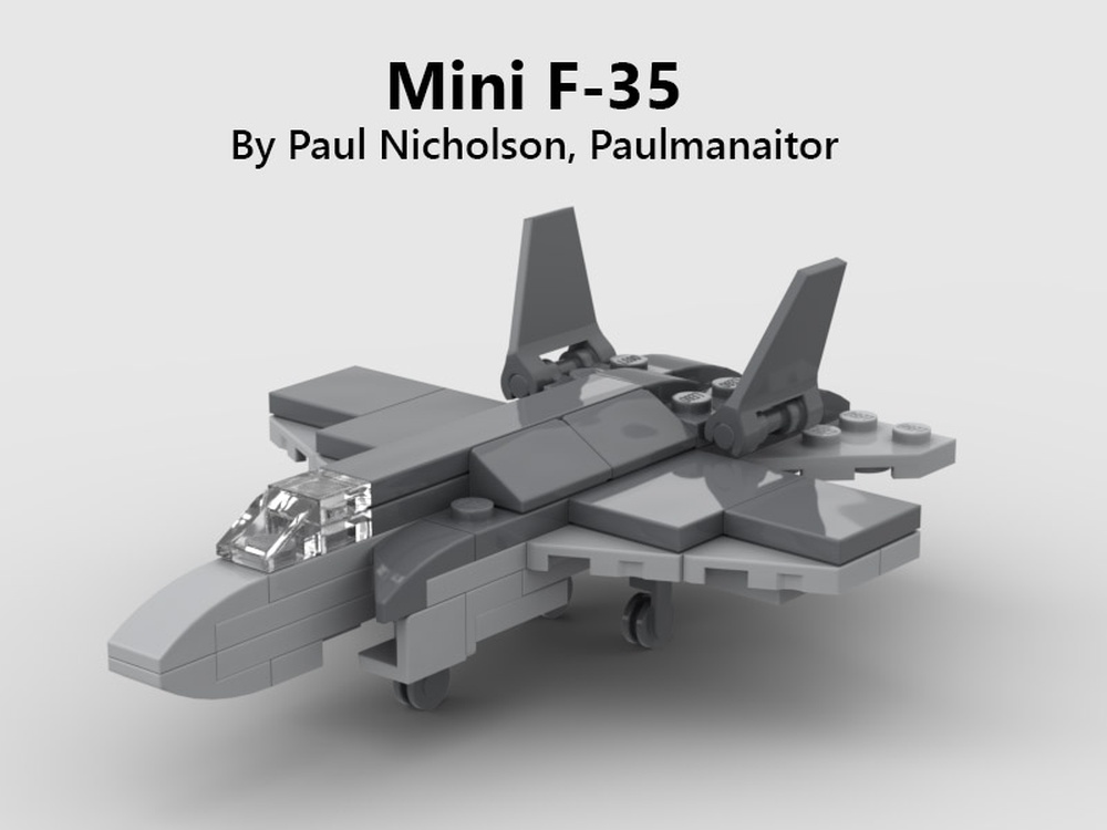 LEGO MOC Mini F-35 by Paulmanaitor