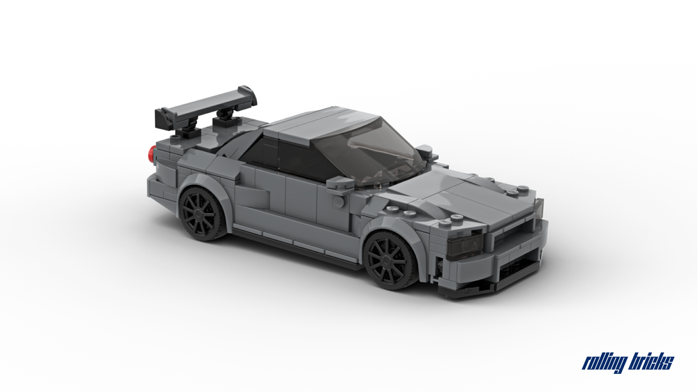 LEGO MOC-130992 Nissan Skyline GT-R (R34) - Dark Grey by