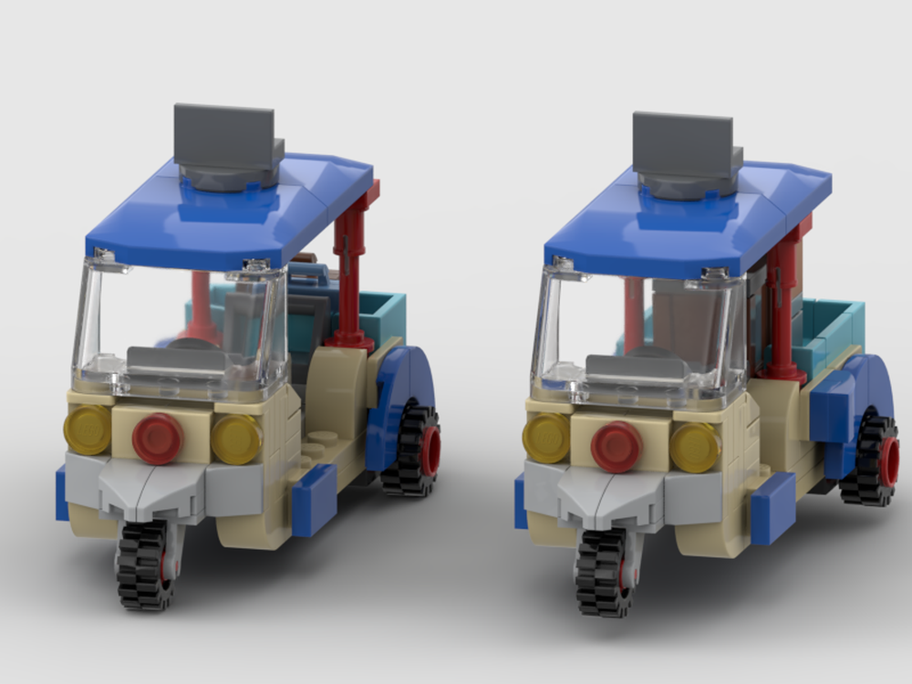 LEGO MOC Tuktuks, Passenger and Delivery by t-nova | Rebrickable ...