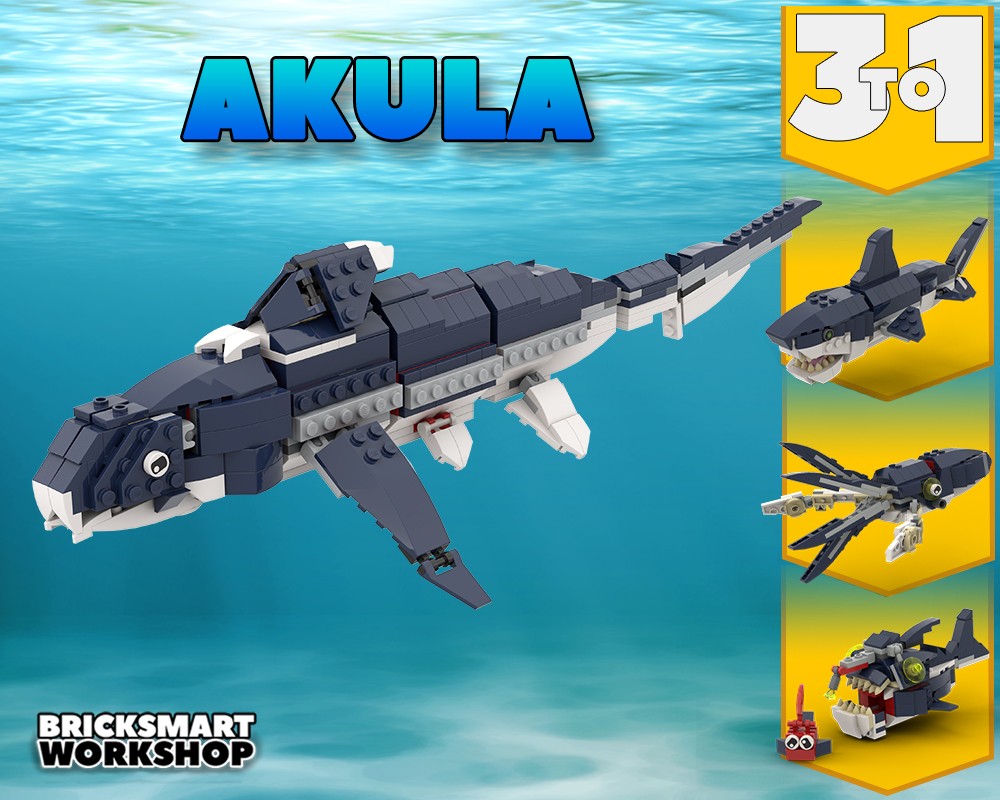 LEGO MOC Akula 31088 3 to 1 by bricksmartworkshop | Rebrickable - Build ...