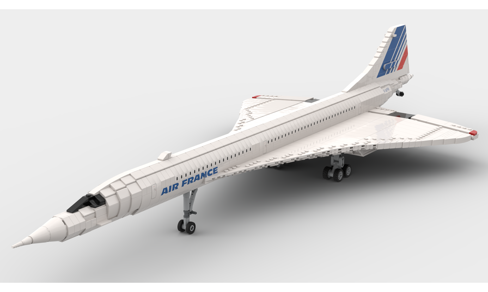 LEGO MOC 1:72 Scale Concorde by HandSolo99 | Rebrickable - Build with LEGO