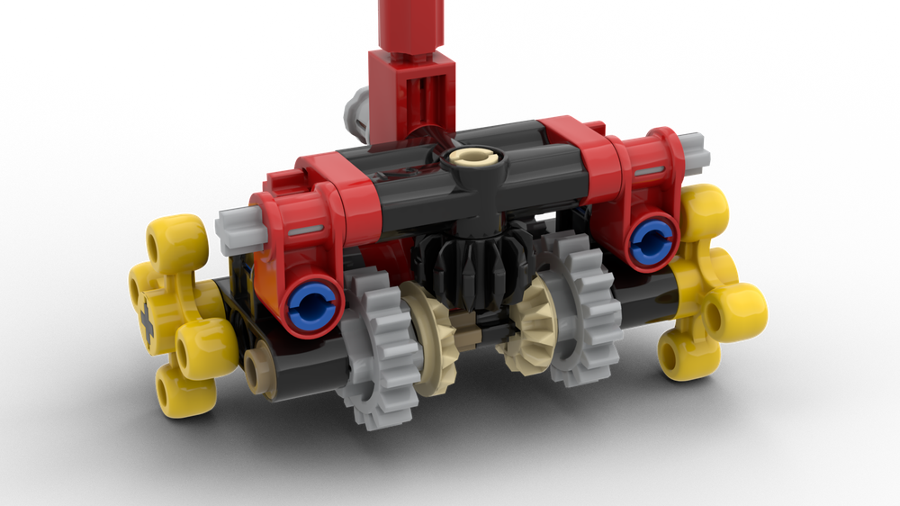 LEGO MOC Compact 2Direction Gearbox by 2in1 Rebrickable Build with