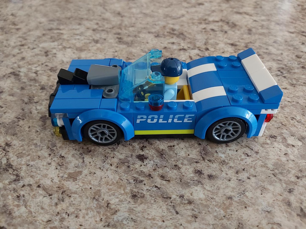 Lego Moc Convertible Police Muscle Car By Legobuilder98 | Rebrickable -  Build With Lego