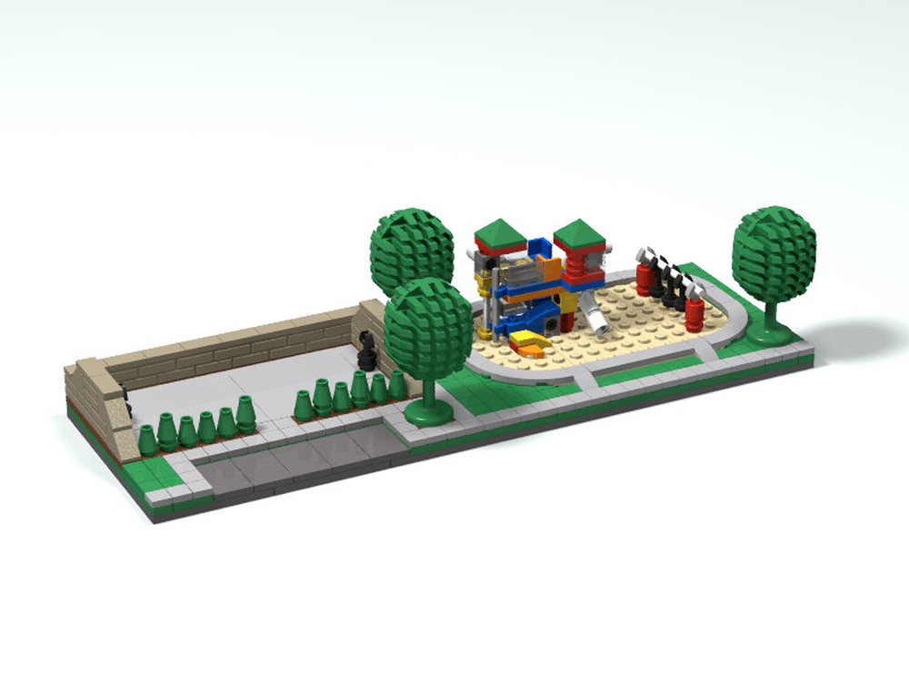 LEGO MOC Nano Neighborhood Park Module by Turbo8702
