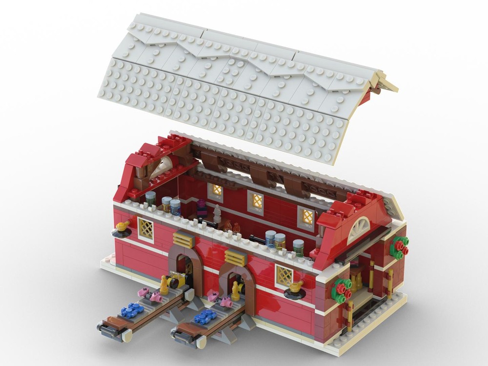 LEGO MOC Santa's Workshop Barn - Complete by Thomus_Bean | Rebrickable ...