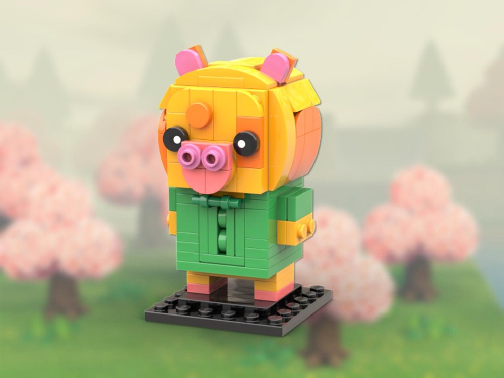 LEGO MOC Brickheadz - Zizzy & Pony (Piggy) by PatrickStarGames