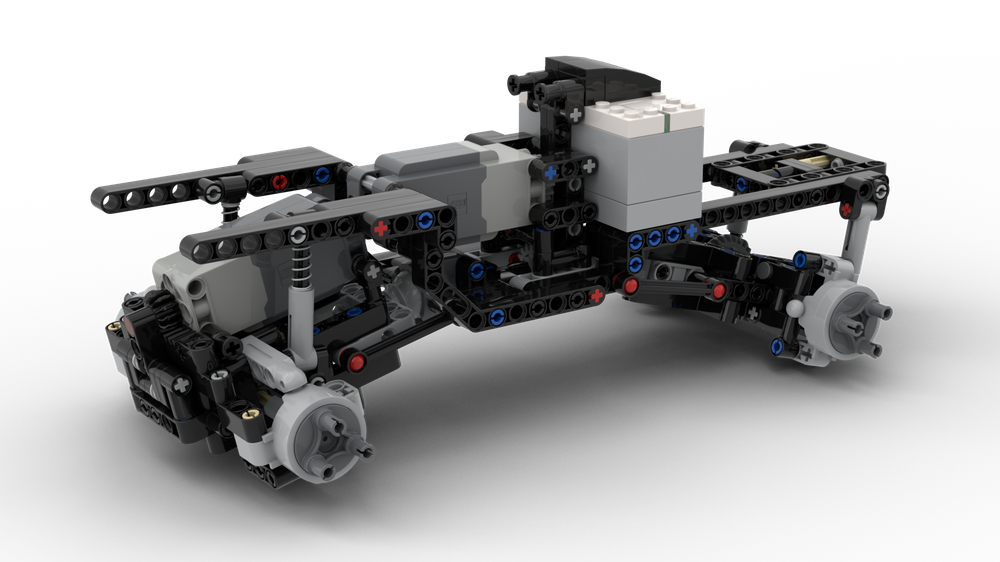 LEGO MOC 4x4 Control+ 2L Chassis by stily | Rebrickable - Build with LEGO