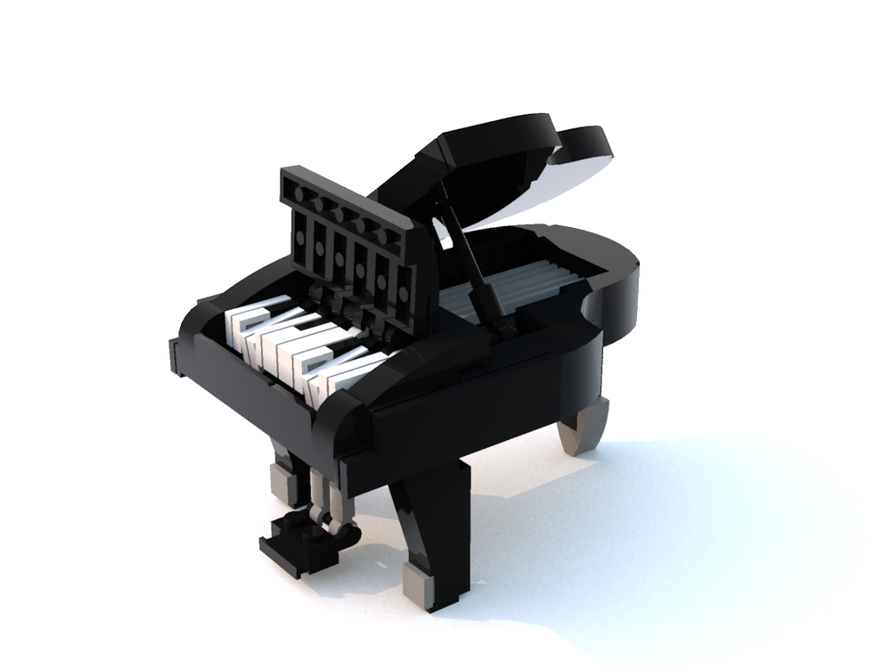Lego Grand Piano (miniature) - MOC from Lego 10290 : r/lego