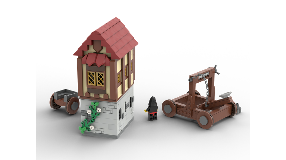 LEGO MOC Mini Medieval House and Catapult by longjuansilver ...