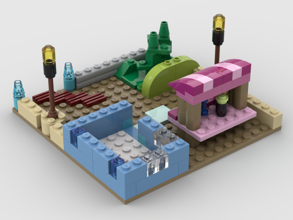 LEGO MOC Winter square by l_hendriksen | Rebrickable - Build with LEGO