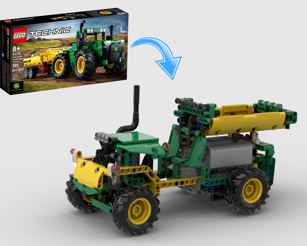 LEGO Technic 42136 John Deere 9620R 4WD Tractor Model Building Kit