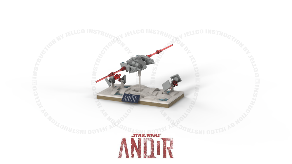 LEGO MOC Micro Diorama : ANDOR series Episode 11 - Haulcraft vs T.I.E ...